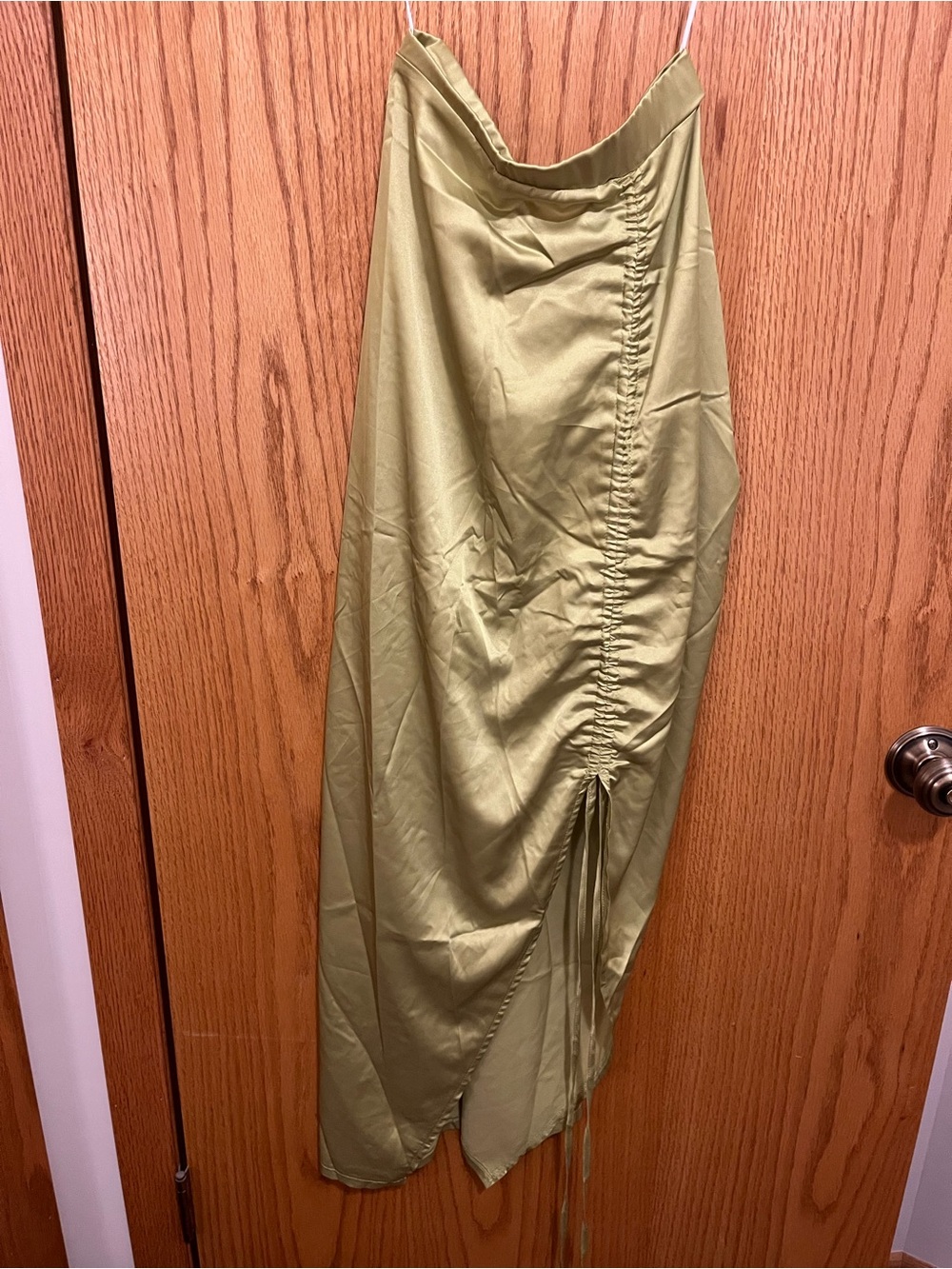 Princess Polly green bodycon midi skirt